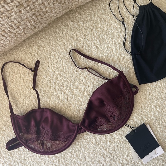 Zara Other - Zara Silk Lace Bra NWT